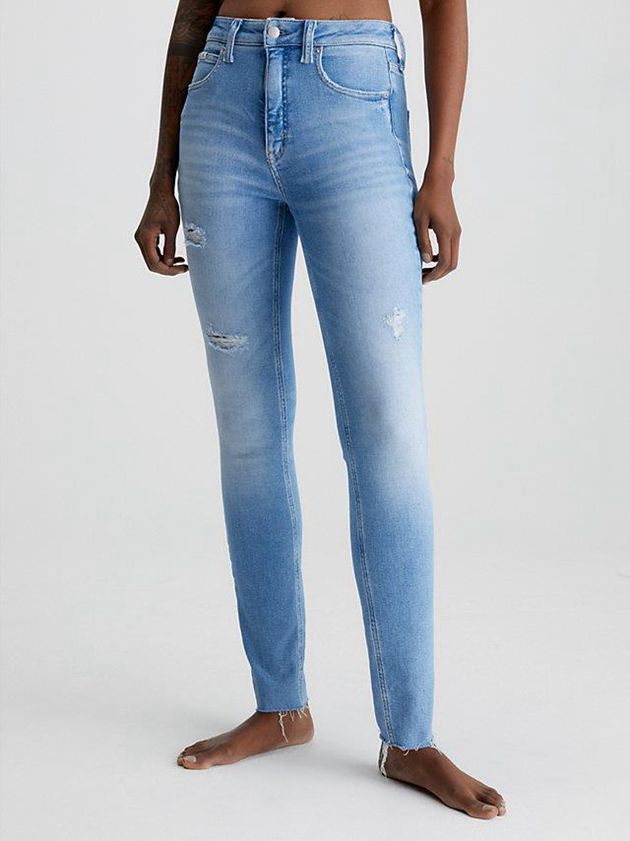 Calvin Klein USA High Rise Skinny Womens Jeans Blue 8034915-YH